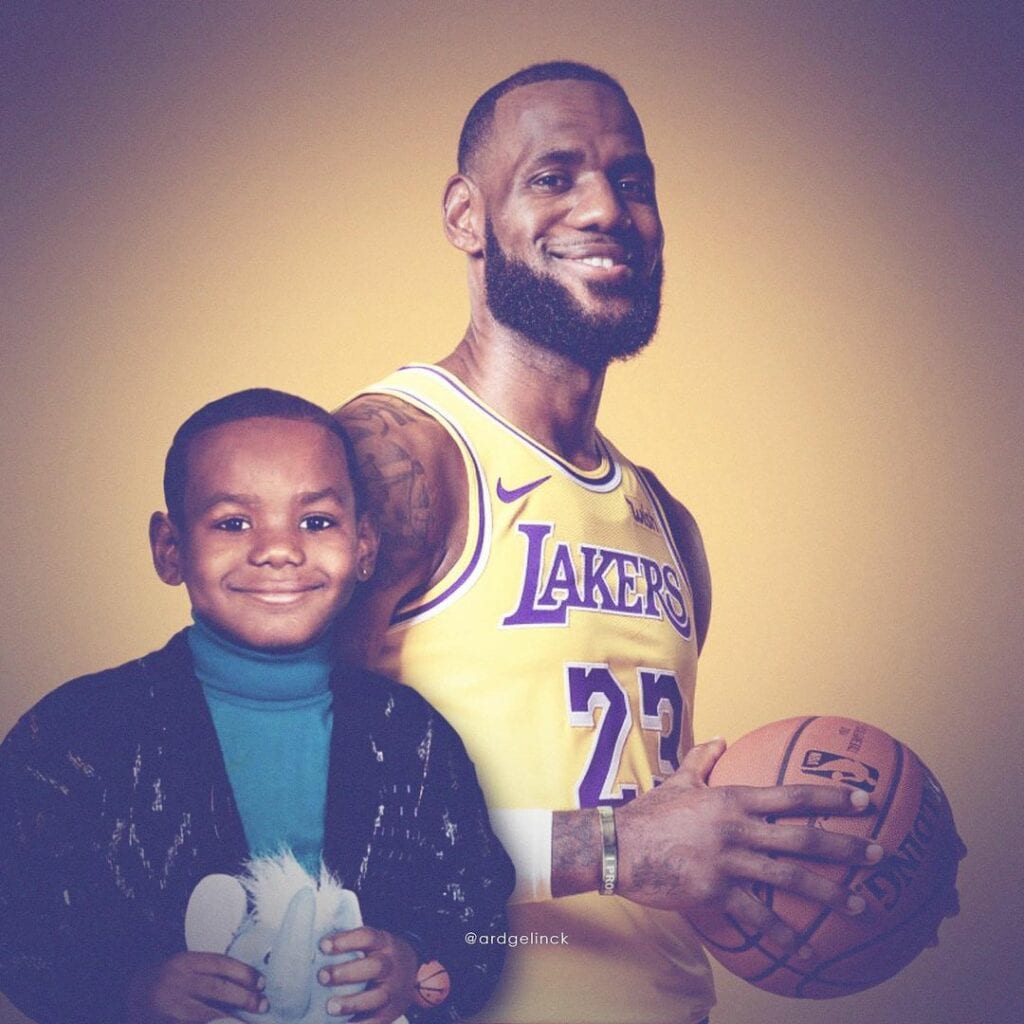 Celebrities Photoshopped Next to Their Younger Selves